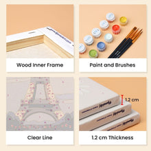 Load image into Gallery viewer, Mini Paint by numbers 15x20cm (6 pieces) - Botanical Drinks