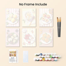Load image into Gallery viewer, Mini Paint by numbers 15x20cm (6 pieces) - Summer Treats