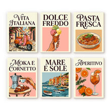 Load image into Gallery viewer, Mini Paint by numbers 15x20cm (6 pieces) - Dolce Vita Figured'Art