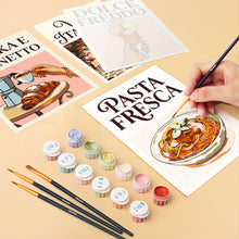 Load image into Gallery viewer, Mini Paint by numbers 15x20cm (6 pieces) - Dolce Vita