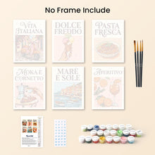 Load image into Gallery viewer, Mini Paint by numbers 15x20cm (6 pieces) - Dolce Vita