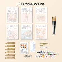 Load image into Gallery viewer, Mini Paint by numbers 15x20cm (6 pieces) - Dolce Vita