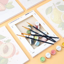 Load image into Gallery viewer, Mini Paint by numbers 15x20cm (6 pieces) - Garden Fruits