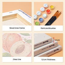 Load image into Gallery viewer, Mini Paint by numbers 15x20cm (6 pieces) - Garden Fruits