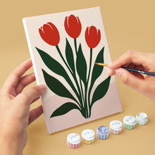 Load image into Gallery viewer, Mini Paint by numbers 15x20cm (6 pieces) - Modern Flowers