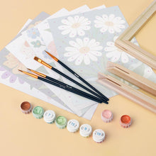 Load image into Gallery viewer, Mini Paint by numbers 15x20cm (6 pieces) - Graphic Flowers