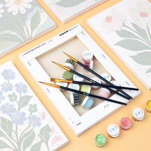 Load image into Gallery viewer, Mini Paint by numbers 15x20cm (6 pieces) - Graphic Flowers