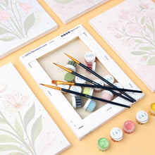 Load image into Gallery viewer, Mini Paint by numbers 15x20cm (6 pieces) - Pastel Flowers