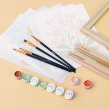Load image into Gallery viewer, Mini Paint by numbers 15x20cm (6 pieces) - Spring Flowers