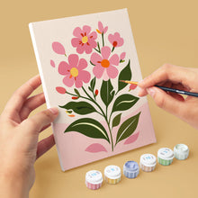 Load image into Gallery viewer, Mini Paint by numbers 15x20cm (6 pieces) - Spring Flowers