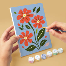 Load image into Gallery viewer, Mini Paint by numbers 15x20cm (6 pieces) - Country Flowers