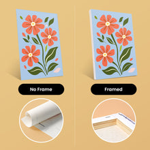 Load image into Gallery viewer, Mini Paint by numbers 15x20cm (6 pieces) - Country Flowers