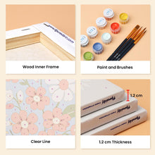 Load image into Gallery viewer, Mini Paint by numbers 15x20cm (6 pieces) - Country Flowers