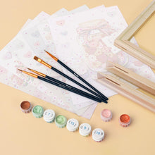 Load image into Gallery viewer, Mini Paint by numbers 15x20cm (6 pieces) - Valentine's Day