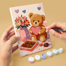 Load image into Gallery viewer, Mini Paint by numbers 15x20cm (6 pieces) - Valentine's Day