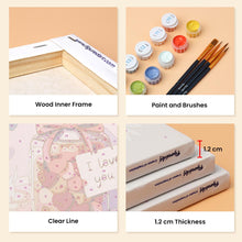 Load image into Gallery viewer, Mini Paint by numbers 15x20cm (6 pieces) - Valentine's Day