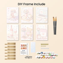 Load image into Gallery viewer, Mini Paint by numbers 15x20cm (6 pieces) - Valentine's Day