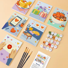 Load image into Gallery viewer, Mini Paint by numbers 15x20cm (6 pieces) - Everyday Love