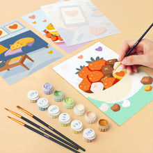 Load image into Gallery viewer, Mini Paint by numbers 15x20cm (6 pieces) - Everyday Love