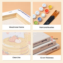 Load image into Gallery viewer, Mini Paint by numbers 15x20cm (6 pieces) - Everyday Love