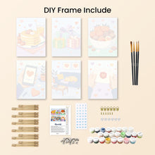 Load image into Gallery viewer, Mini Paint by numbers 15x20cm (6 pieces) - Everyday Love
