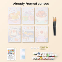 Load image into Gallery viewer, Mini Paint by numbers 15x20cm (6 pieces) - Everyday Love
