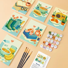 Load image into Gallery viewer, Mini Paint by numbers 15x20cm (6 pieces) - Little Joys