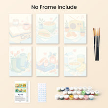 Load image into Gallery viewer, Mini Paint by numbers 15x20cm (6 pieces) - Little Joys