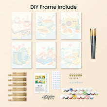 Load image into Gallery viewer, Mini Paint by numbers 15x20cm (6 pieces) - Little Joys
