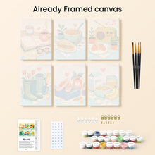 Load image into Gallery viewer, Mini Paint by numbers 15x20cm (6 pieces) - Little Joys