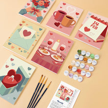 Load image into Gallery viewer, Mini Paint by numbers 15x20cm (6 pieces) - Moments of Joy