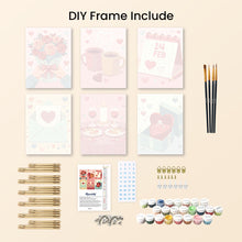 Load image into Gallery viewer, Mini Paint by numbers 15x20cm (6 pieces) - Moments of Joy