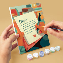 Load image into Gallery viewer, Mini Paint by numbers 15x20cm (6 pieces) - Cozy Love