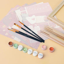 Load image into Gallery viewer, Mini Paint by numbers 15x20cm (6 pieces) - Romance and Love