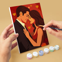 Load image into Gallery viewer, Mini Paint by numbers 15x20cm (6 pieces) - Romance and Love