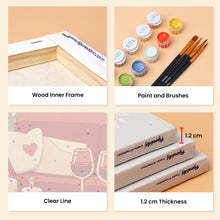 Load image into Gallery viewer, Mini Paint by numbers 15x20cm (6 pieces) - Romance and Love