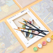 Load image into Gallery viewer, Mini Paint by numbers 15x20cm (6 pieces) - Van Gogh Style Cat