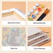 Load image into Gallery viewer, Mini Paint by numbers 15x20cm (6 pieces) - Van Gogh Style Cat