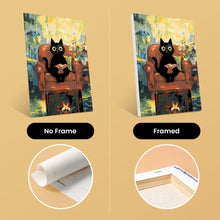 Load image into Gallery viewer, Mini Paint by numbers 15x20cm (6 pieces) - Claude Monet Style Cat