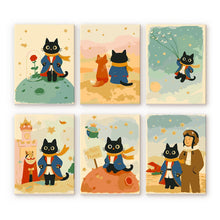 Load image into Gallery viewer, Mini Paint by numbers 15x20cm (6 pieces) - Little Cat Figured'Art