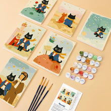 Load image into Gallery viewer, Mini Paint by numbers 15x20cm (6 pieces) - Little Cat