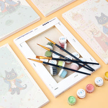 Load image into Gallery viewer, Mini Paint by numbers 15x20cm (6 pieces) - Little Cat