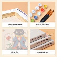 Load image into Gallery viewer, Mini Paint by numbers 15x20cm (6 pieces) - Little Cat