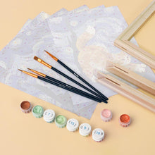 Load image into Gallery viewer, Mini Paint by numbers 15x20cm (6 pieces) - Starry Night Cats