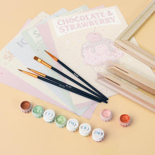 Load image into Gallery viewer, Mini Paint by numbers 15x20cm (6 pieces) - Vintage Ice Cream