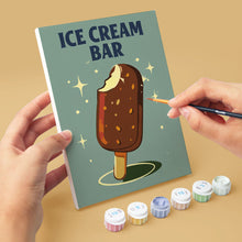 Load image into Gallery viewer, Mini Paint by numbers 15x20cm (6 pieces) - Vintage Ice Cream