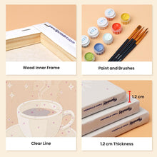 Load image into Gallery viewer, Mini Paint by numbers 15x20cm (6 pieces) - Classic Coffee