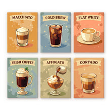 Load image into Gallery viewer, Mini Paint by numbers 15x20cm (6 pieces) - Specialty Coffee Figured'Art