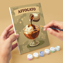 Load image into Gallery viewer, Mini Paint by numbers 15x20cm (6 pieces) - Specialty Coffee