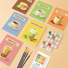 Load image into Gallery viewer, Mini Paint by numbers 15x20cm (6 pieces) - Teas of the World